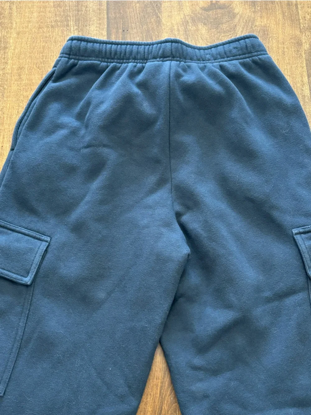 Tuff Athletics Cargo Joggers Size S NWOT Navy Fleece Utility Sweatpants - Picture 9 of 10